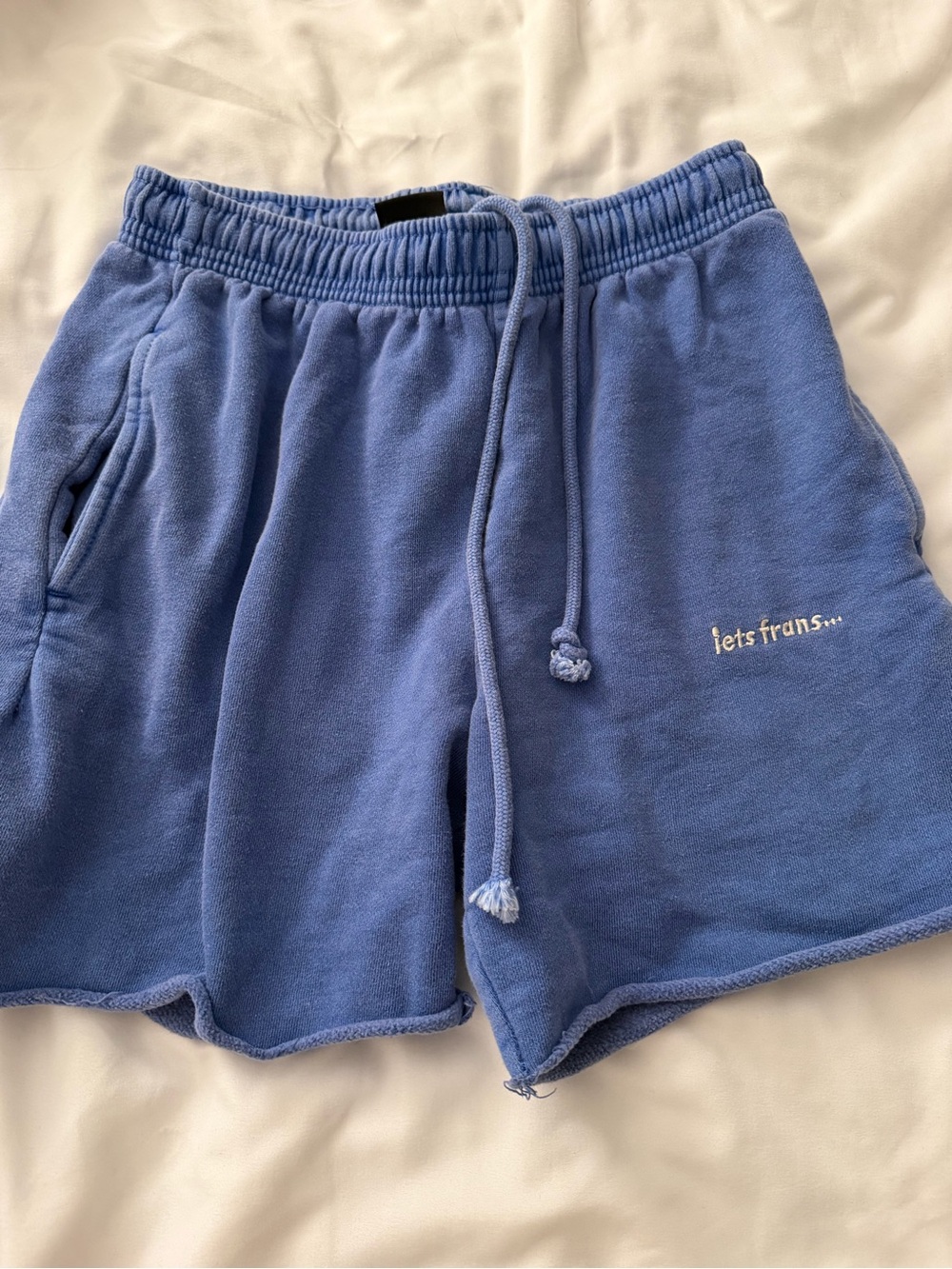 Iets Frans Blue Pull-On Fleece Shorts